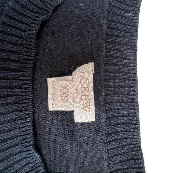 𝅺club Monaco Black Cotton Crew Neck Lightweight Sweater XXS - Picture 6 of 9